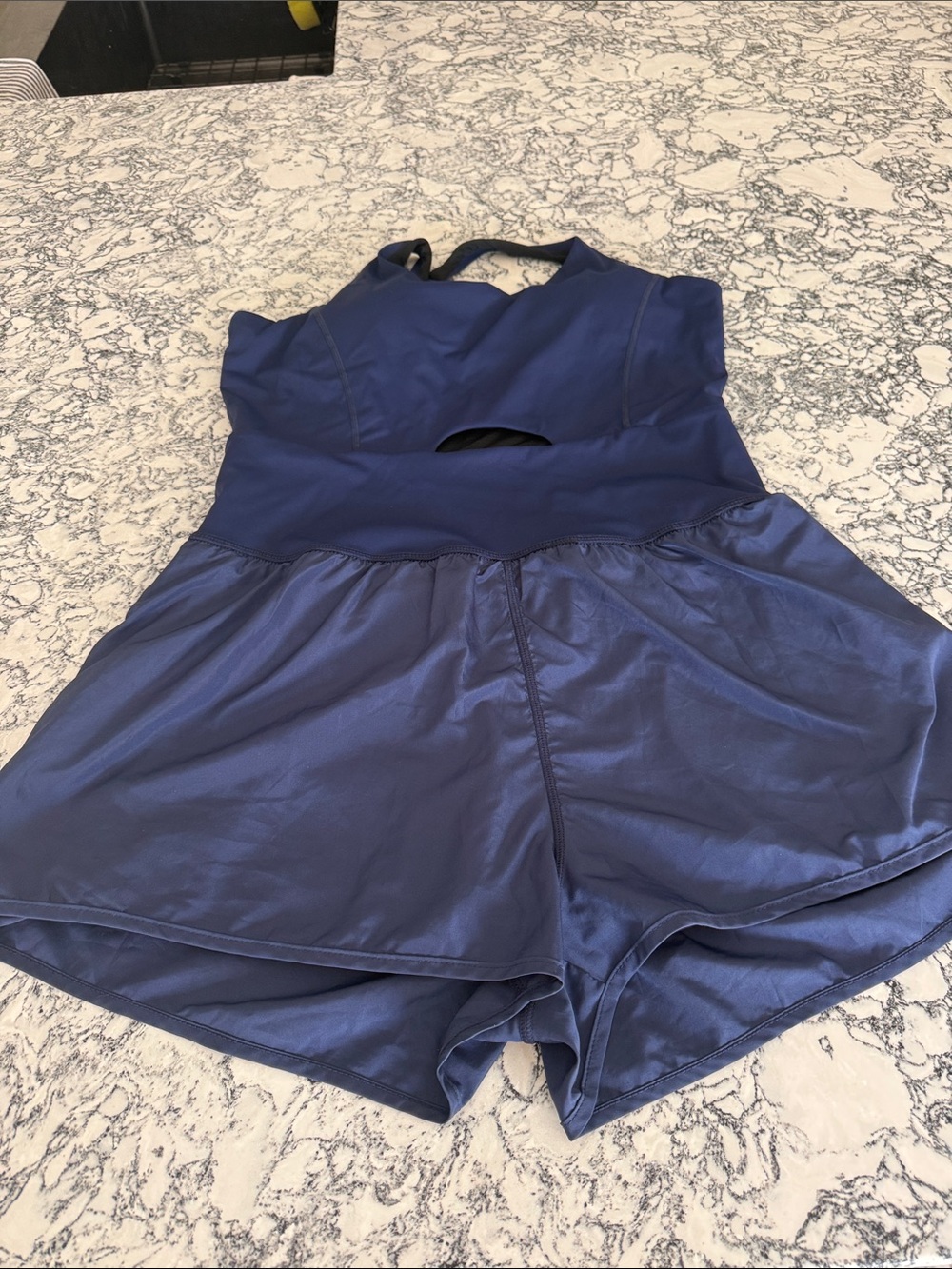 Navy Blue Athletic Romper